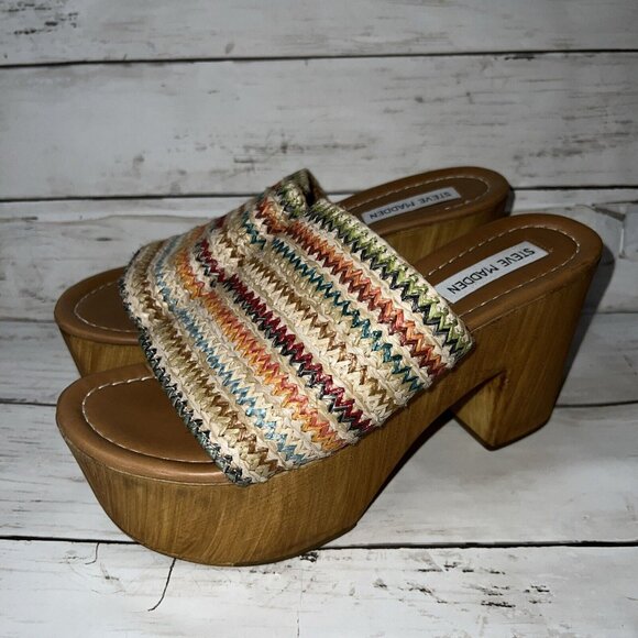 Steve Madden Shoes - Steve Madden Playdate Platform Sandals Size US 9 Italy Chestnut Boho Y2K Hippie